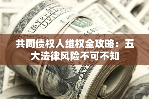 武汉共同债权人维权全攻略：五大法律风险不可不知