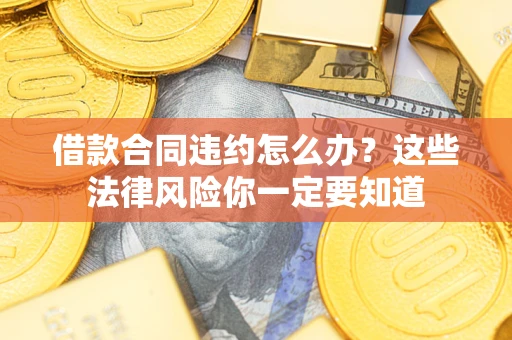 武汉借款合同违约怎么办？这些法律风险你一定要知道