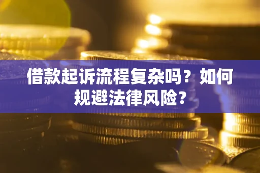 武汉借款起诉流程复杂吗？如何规避法律风险？