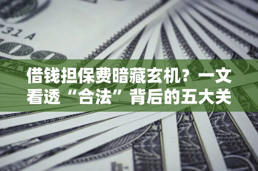武汉借钱担保费暗藏玄机？一文看透“合法”背后的五大关键陷阱