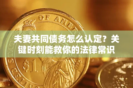 武汉夫妻共同债务怎么认定？关键时刻能救你的法律常识