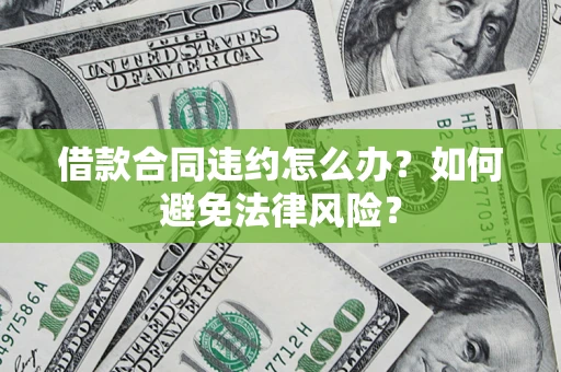 武汉借款合同违约怎么办？如何避免法律风险？