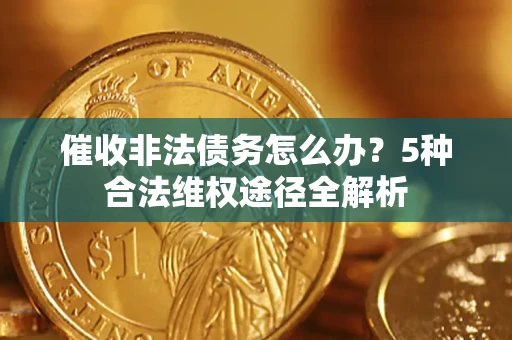 武汉催收非法债务怎么办？5种合法维权途径全解析